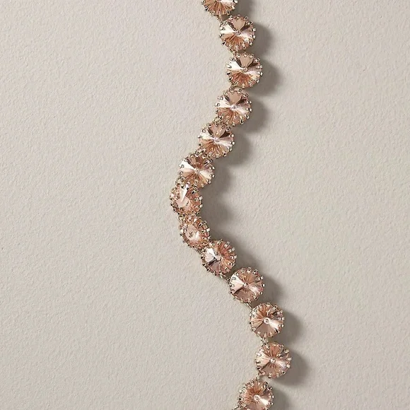 Anthropologie New With Tags Crystal Chain Bag Charm - Picture 2 of 4